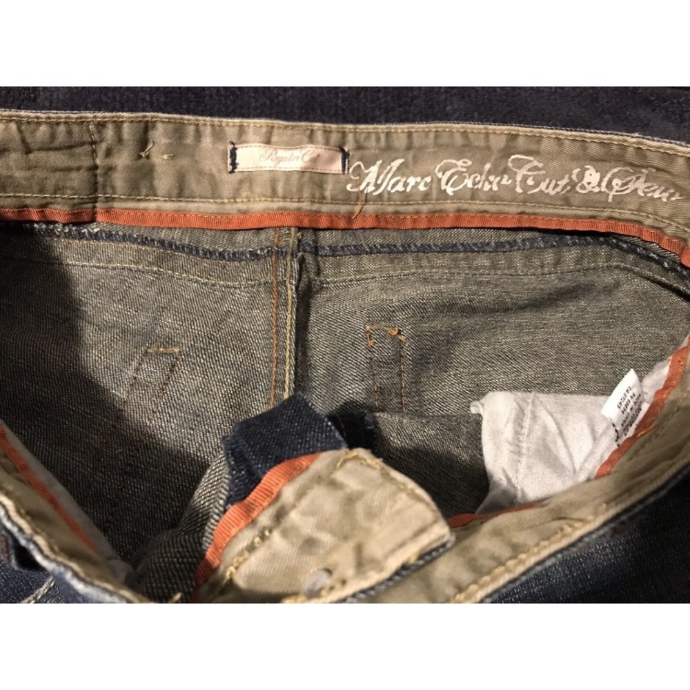 Vintage Marc Ecko Cut & Sew Regular Distressed Denim Jeans 34x32 Nyc Rlx Stadium - Picture 4 of 10
